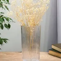 Ваза для цветов &laquo;Эдисон&raquo;, полосы, 29&times;11.5 см, стекло, прозрачная