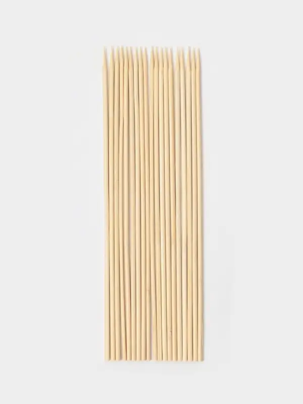 Палочки-дюбели для кондитерских изделий Доляна, 30 см, d=5 мм, набор 20 шт., бамбук