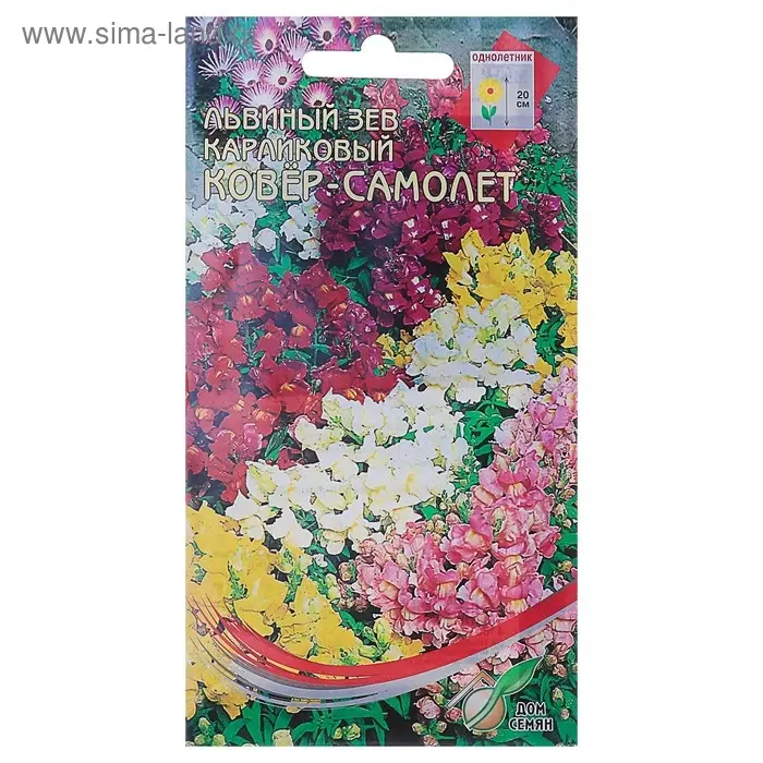Семена цветов Львиный зев  Семена цветов Львиный зев "Ковер - самолет" Дом семян, О,  330 шт