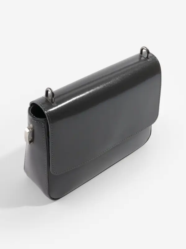 Крепления для ручек на сумку, металлические, 1.8&times;1.5&times;0.5 см, 2 шт., 4 винта, цвет чёрный никель