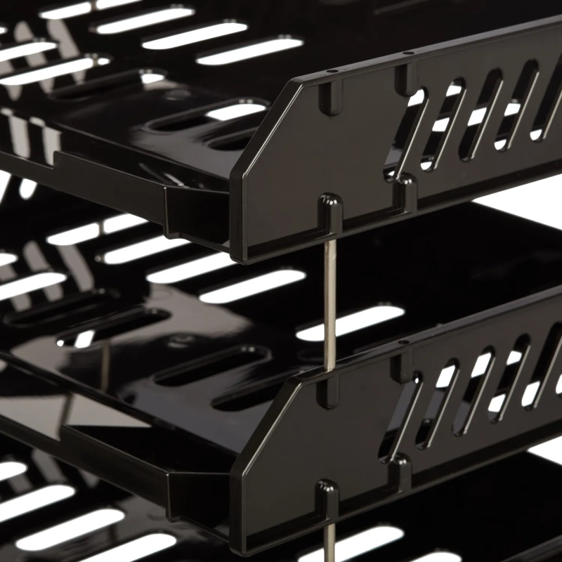 Лоток горизонтальный Стамм СИТИ наб. из 3-х горизонтальных лотков чер