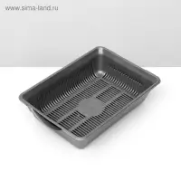 Туалет глубокий с сеткой 36&times;25&times;9 см, серый