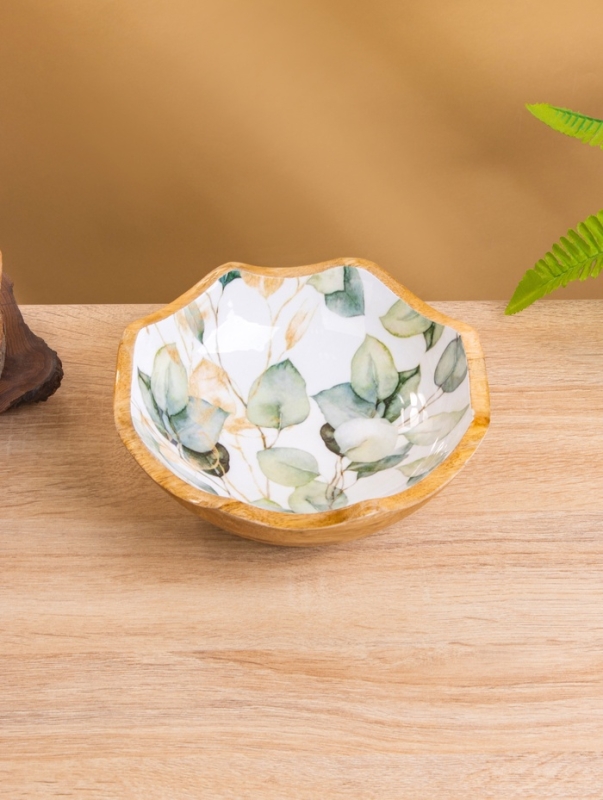 Салатник Салатник "Листья" дерево манго 20х20х8 см