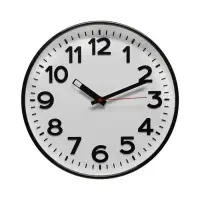 Часы настенные классические, d=30.5 см, объёмные цифры, от батарейки 1&times;АА