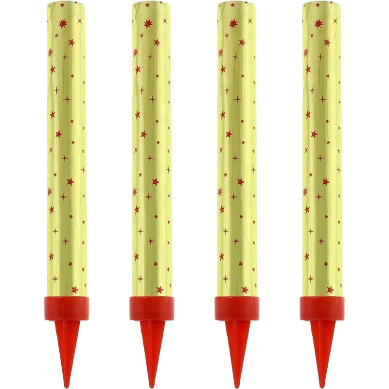 Набор свечей для торта Фонтан,4шт/уп,высота свечи 12,5см, 40сек,MF-001