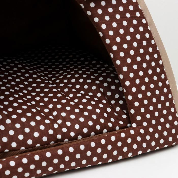 Домик-вигвам  Домик-вигвам "Нежность", 40 х 40 х 37 см, бязь, коричневый