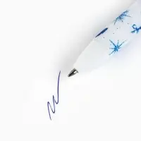 Ручка шариковая, синяя паста, 0.7 мм, автоматическая, матовая «Новый год: Сказочного года»