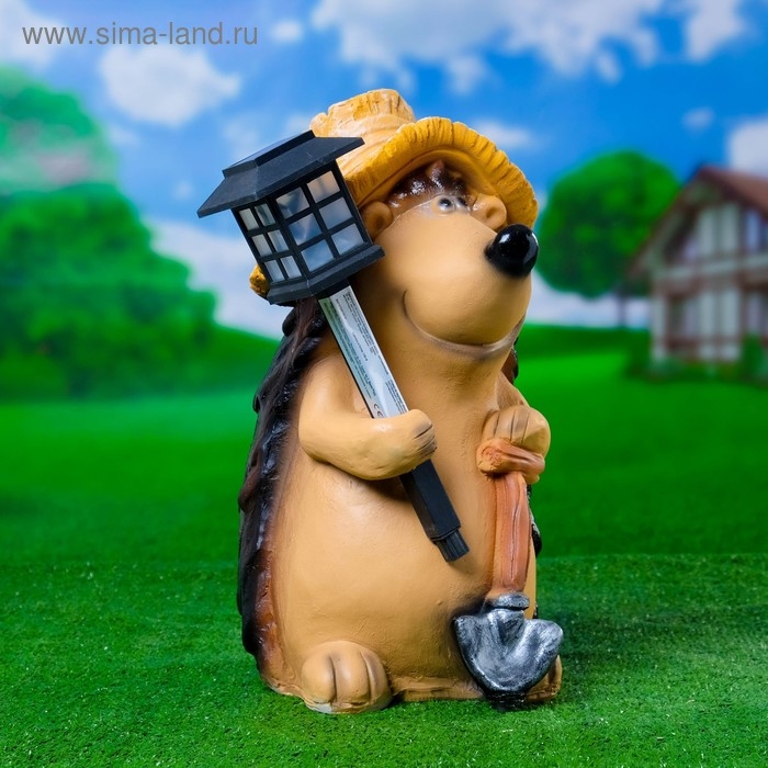 Садовый фонарь  Садовый фонарь "Ежик с фонарем" 43см