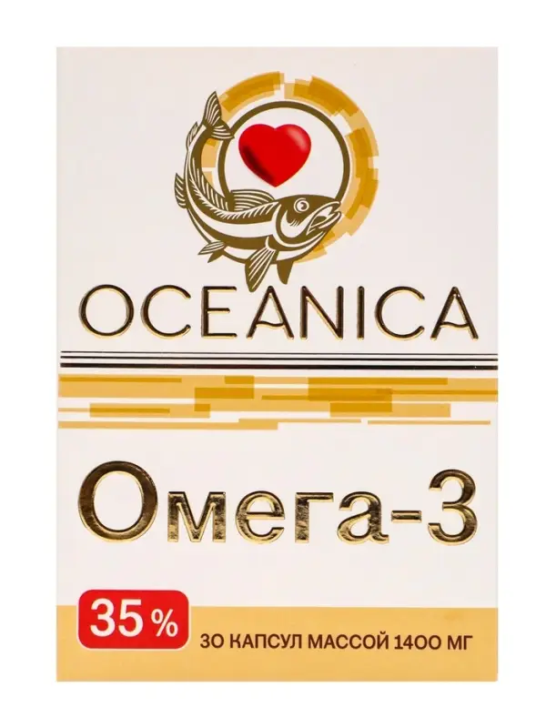 Омега‑3 &mdash; 35 % &laquo;Океаника&raquo; капсулы 1400 мг, 30 шт.