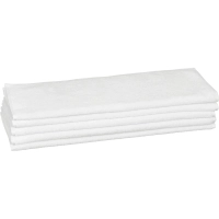 Полотенце Luscan махровое 50х90, 450 гр/м2, Oтель белый, Турция, 5 шт/уп