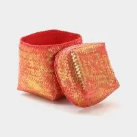 Корзинка плетёная &laquo;Голден&raquo;, 16&times;16&times;23 см, розовая