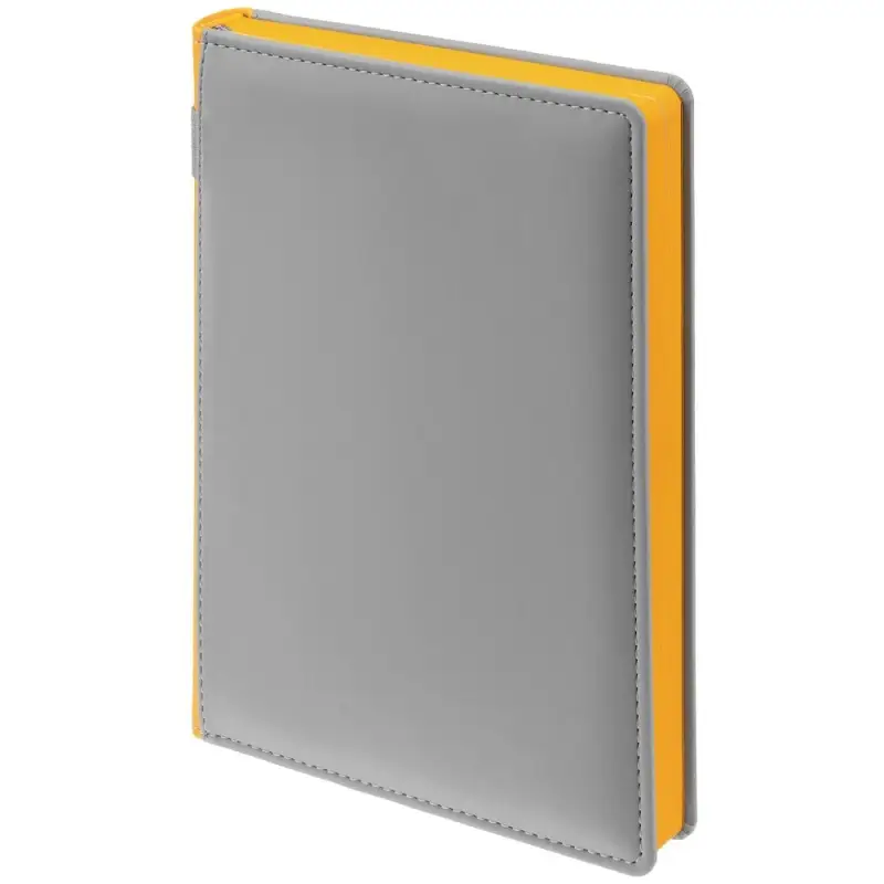 Ежедневник Spain Shall, недатированный, серый с желтым Ежедневник Spain Shall, недатированный, серый с желтым