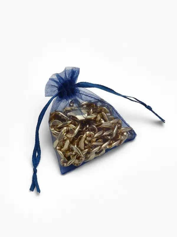 Набор мешочков подарочных 100шт. 7*9 см ( + - 1 см), цвет тёмно-синий (1716479)