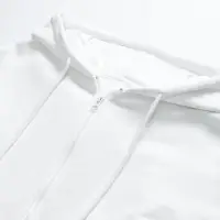 Толстовка унисекс оверсайз на молнии Zippy Terry, белая, размер XL/XXL