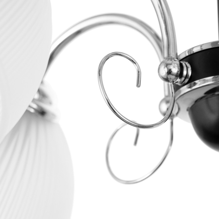 Люстра Люстра "Сицилия" 5х60Вт Е27 Хром, черный