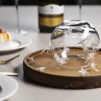 Гирлянда &laquo;Нить&raquo; 2 м, роса с насадками &laquo;Звезда&raquo;, IP20, серебристая нить, 20 LED, свечение тёплое белое, 2 режима, ААх2