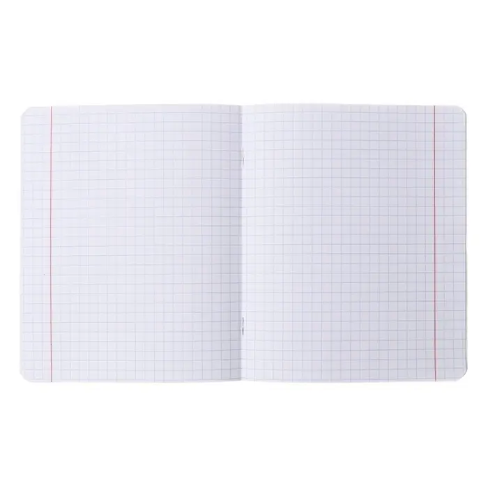 Тетрадь 12 листов в крупную клетку на скрепке "Друзья", обложка мелованный картон, ВД-лак, МИКС