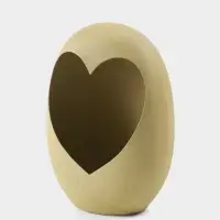 Подсвечник в форме сердца текстурный &laquo;Олива&raquo;, 16.5&times;8.5&times;22 &plusmn; 1 см