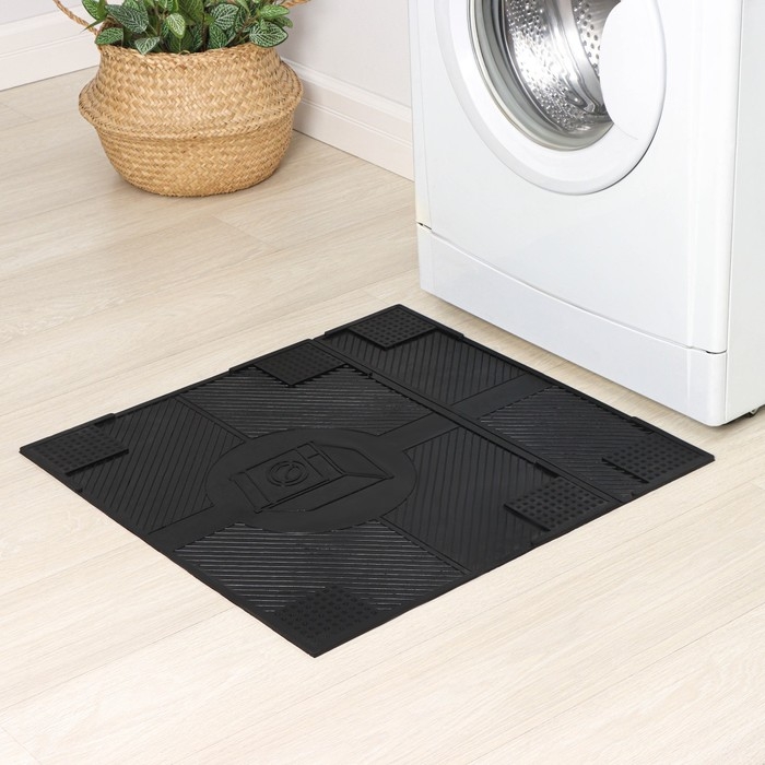 Коврик антивибрационный 65×62×0,7 см, цвет чёрный Коврик антивибрационный 65×62×0,7 см, цвет чёрный