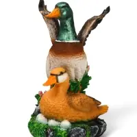 Садовая фигура из полистоуна &laquo;Утка с селезнем&raquo;, 24&times;17&times;35 см