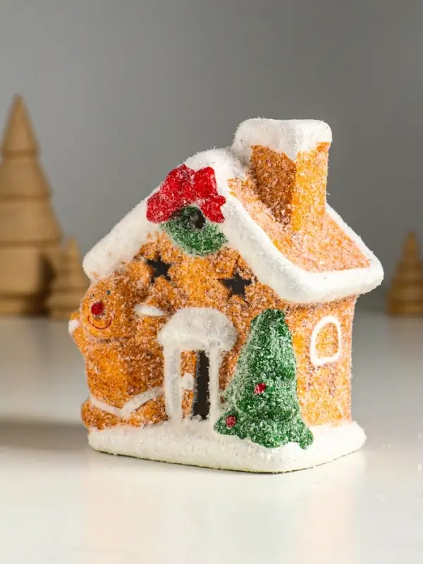 Сувенир керамика свет Сувенир керамика свет "Пряничка у домика" МИКС 8,5х6х11,5 см