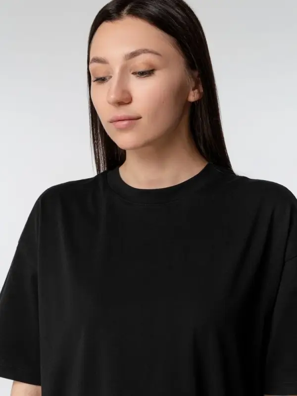 Футболка оверсайз женская Boxy Women, черная, размер XS Футболка оверсайз женская Boxy Women, черная, размер XS