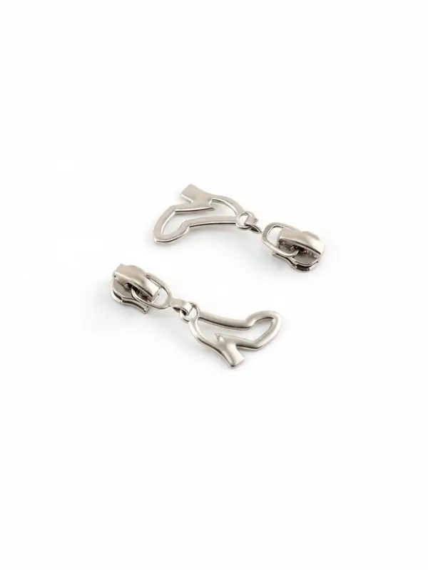 Бегунок для металлической молнии, №3, &laquo;Туфелька&raquo;, 10 шт., цвет никель