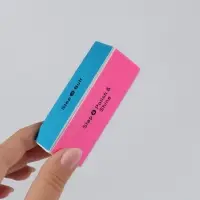 Баф для полировки ногтей, четырёхсторонний, 9&times;3.5&times;2.5 см, цвет МИКС
