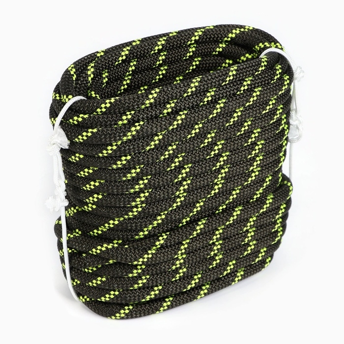 Веревка страховочно-спасательная  Веревка страховочно-спасательная "Высота" хаки, d= 10 мм, 20 м