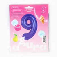 Воздушный шар фольгированный 40" &laquo;Цифра 9&raquo;