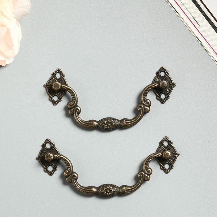 Ручка для шкатулки металл Ручка для шкатулки металл "Антракт" 8,5х2 см