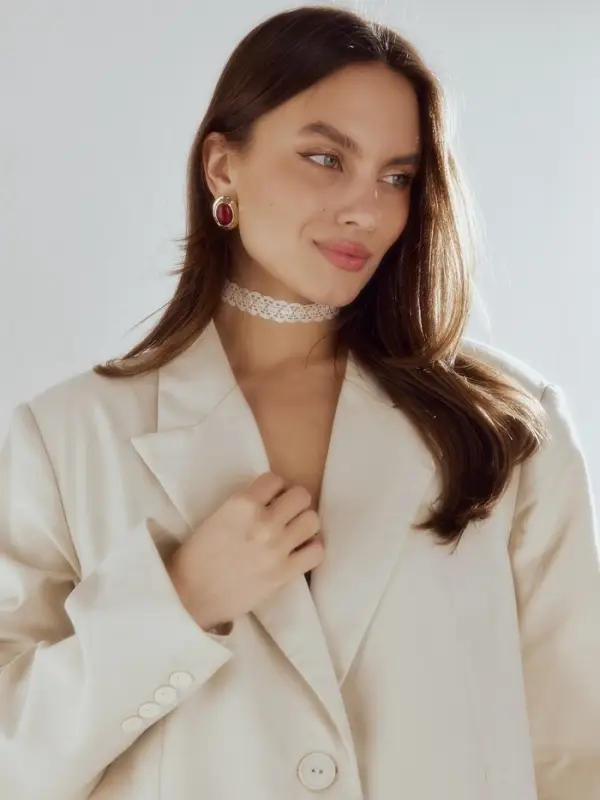 Серьги акрил &laquo;Стиль&raquo;, овал в раме, бордовые в золоте