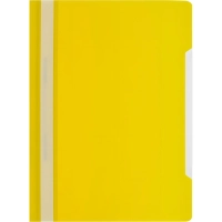 Скоросшиватель пластиковый A4 100/120, желтый, 10шт/уп
