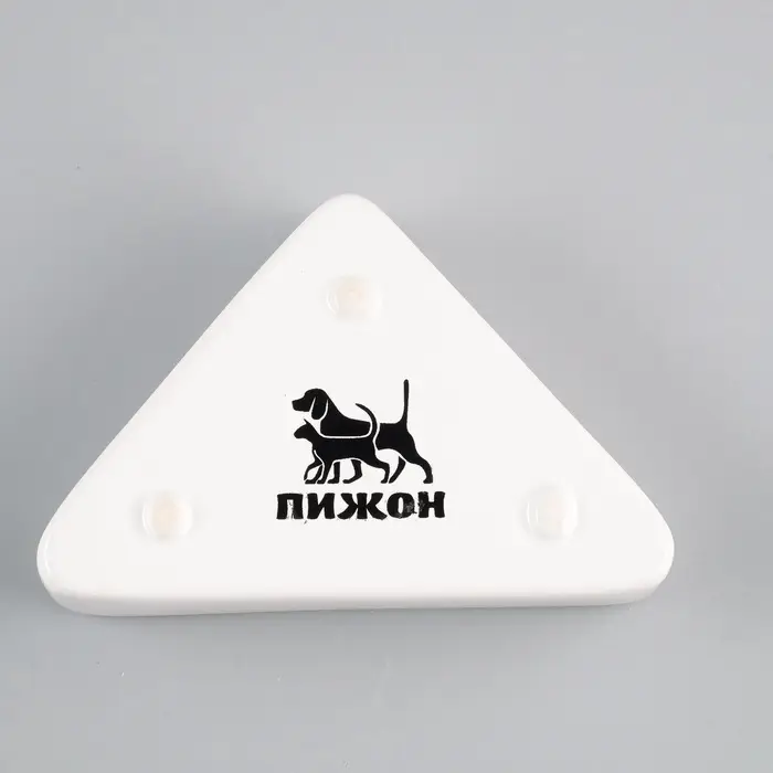 Миска, 75 мл, 9.5&times;6&times;2 см, угловая, керамика, белая
