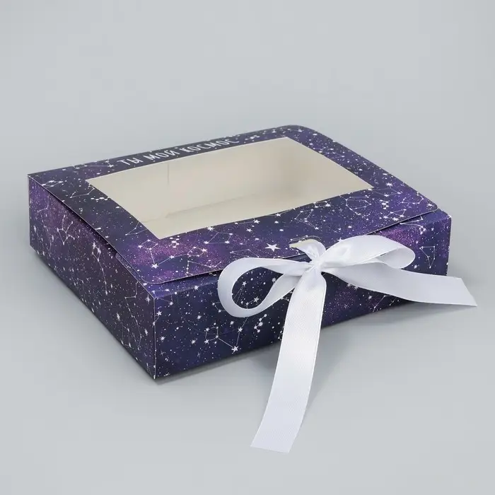 Коробка-фоторамка подарочная складная, упаковка, «Ты мой космос», 20 х 18 х 5 см Коробка-фоторамка подарочная складная, упаковка, «Ты мой космос», 20 х 18 х 5 см