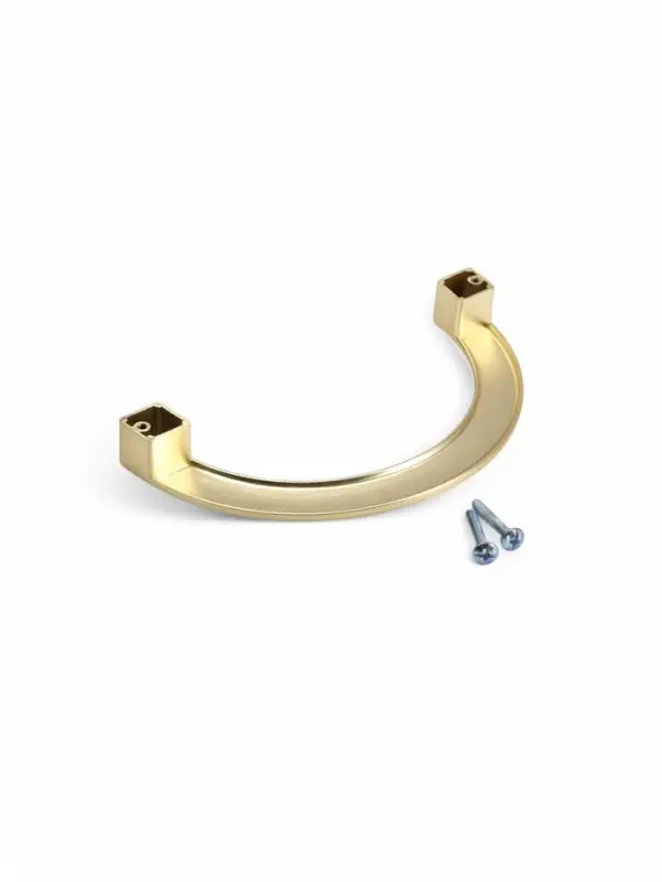 Ручка-скоба мебельная CAPPIO MOON, м/о 128 мм, цвет сатиновое золото