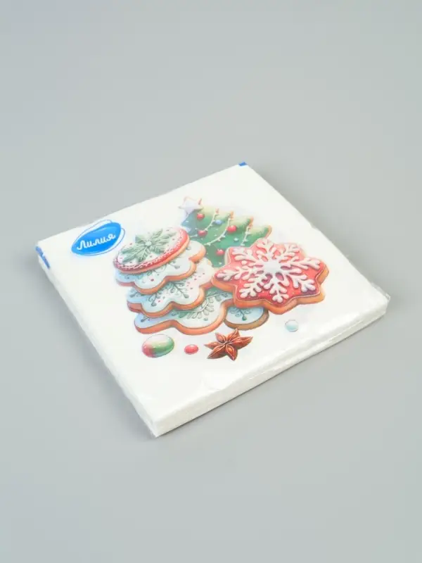 Салфетки бумажные двухслойные «Глазурь», 33х33, 20 шт