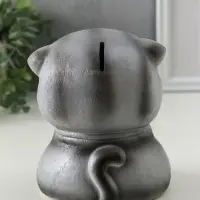 Копилка "Кот Дзен" серый, 16х14х14,5 см Копилка "Кот Дзен" серый, 16х14х14,5 см
