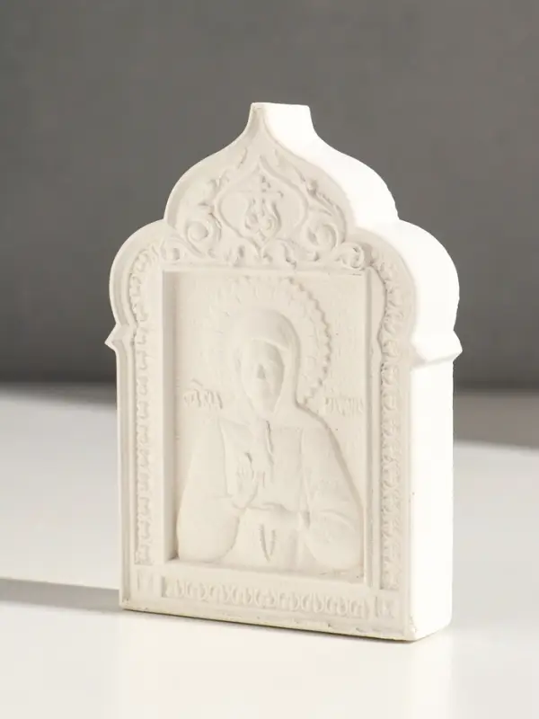 Икона &laquo;Святая Матрона&raquo;, с подвесом, 12&times;8&times;2 см, гипс