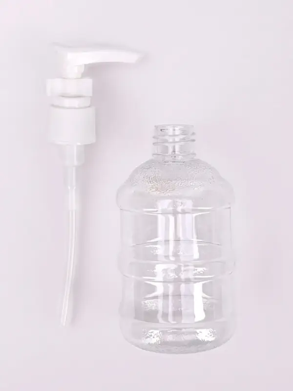 Бутылочка для хранения, с дозатором, 150 мл, белая, прозрачная