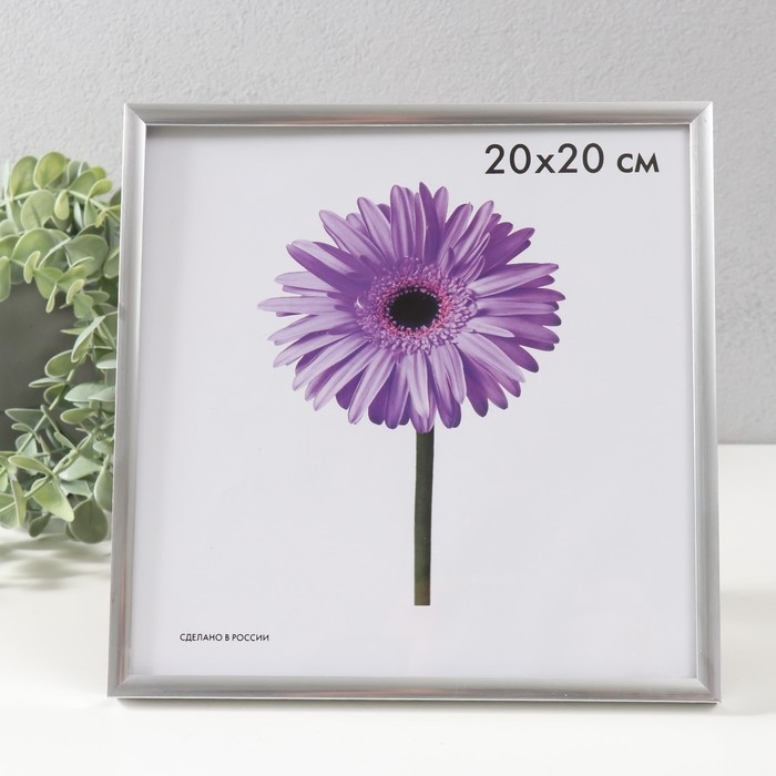 Фоторамка пластик Lida 20х20 см серебро