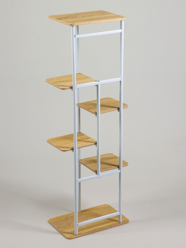 Подставка для цветов Greengo, 6 полок, 36 × 23 × 106 см, напольная, каркас металл, полки МДФ, белая Подставка для цветов Greengo, 6 полок, 36 × 23 × 106 см, напольная, каркас металл, полки МДФ, белая