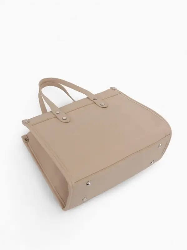 Сумка женская тоут TEXTURA на молнии, с кошельком, 30&times;10&times;24 см, бежевый