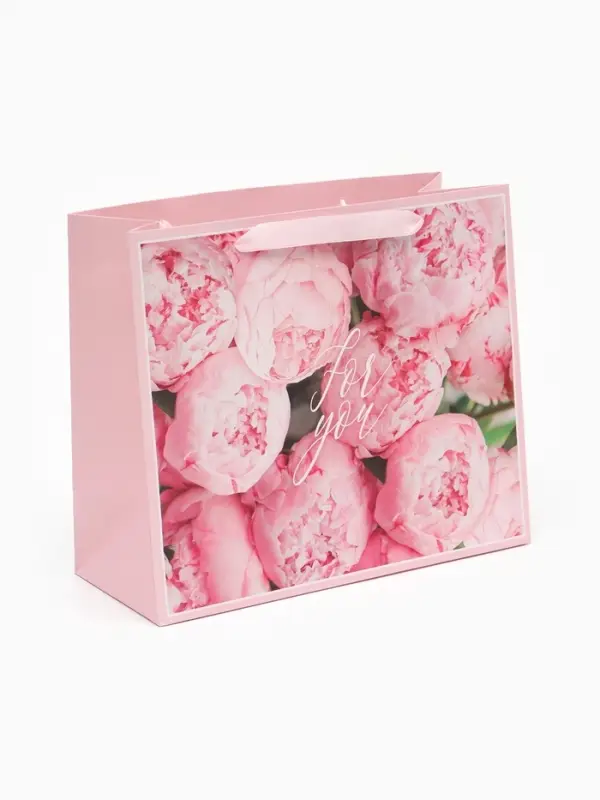 Пакет подарочный ламинированный, упаковка, For you, ML 27&times;23&times;11.5 см