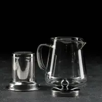 Чайник стеклянный заварочный с металлическим ситом &laquo;Квадро&raquo;, 350 мл