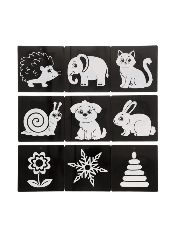 Набор картонных книжек-гармошек Набор картонных книжек-гармошек "Смотри, малыш!", 6 шт.