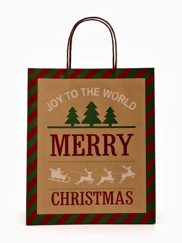 Набор подарочных пакетов &laquo;Новогодний&raquo;, 3 шт,  25&times;4&times;30.5 см, 30&times;40&times;11,5 см, 18&times;23&times;10 см
