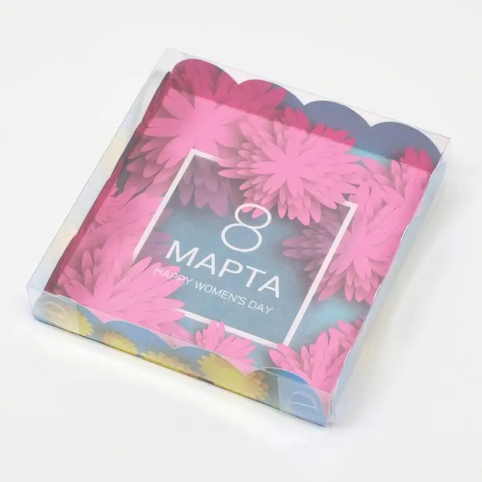 Коробка для печенья, «Праздник весны», 15×15×3 см