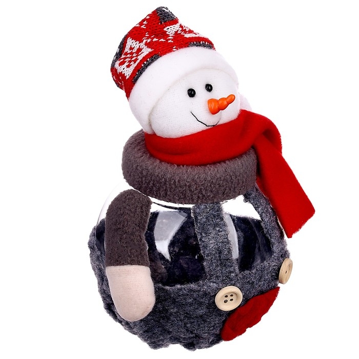 Конфетница «Новый год», баночка, виды МИКС Конфетница «Новый год», баночка, виды МИКС