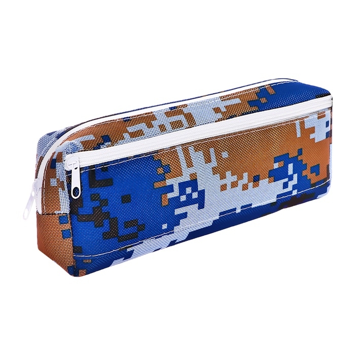 Пенал мягкий  Пенал мягкий "Миллитари" 2 отделения, 80 х 210 х 40 мм, МИКС